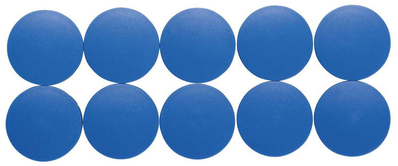 Aimant Maul rond 10 pièces 2,5 kg plastique ferrite bruchsicher erodiert lackiert ø 3,8 x 1,55 cm bleu
