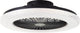 Brilliant badria - ventilateur de plafond - avec éclairage - LED 40w - 3000k-6500k - dimmable - noir - effet cristal - très silencieux