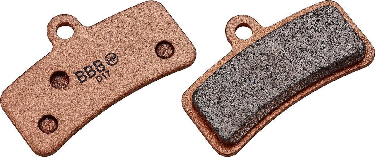 Plaquettes de frein de vélo Bbb cycling - butée de disque frittée - plaquettes de frein à disque - compatibles avec les freins à disque shimano - cuivre - bbs-55s