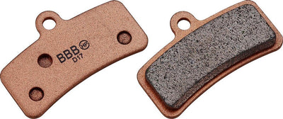 Plaquettes de frein de vélo Bbb cycling - butée de disque frittée - plaquettes de frein à disque - compatibles avec les freins à disque shimano - cuivre - bbs-55s