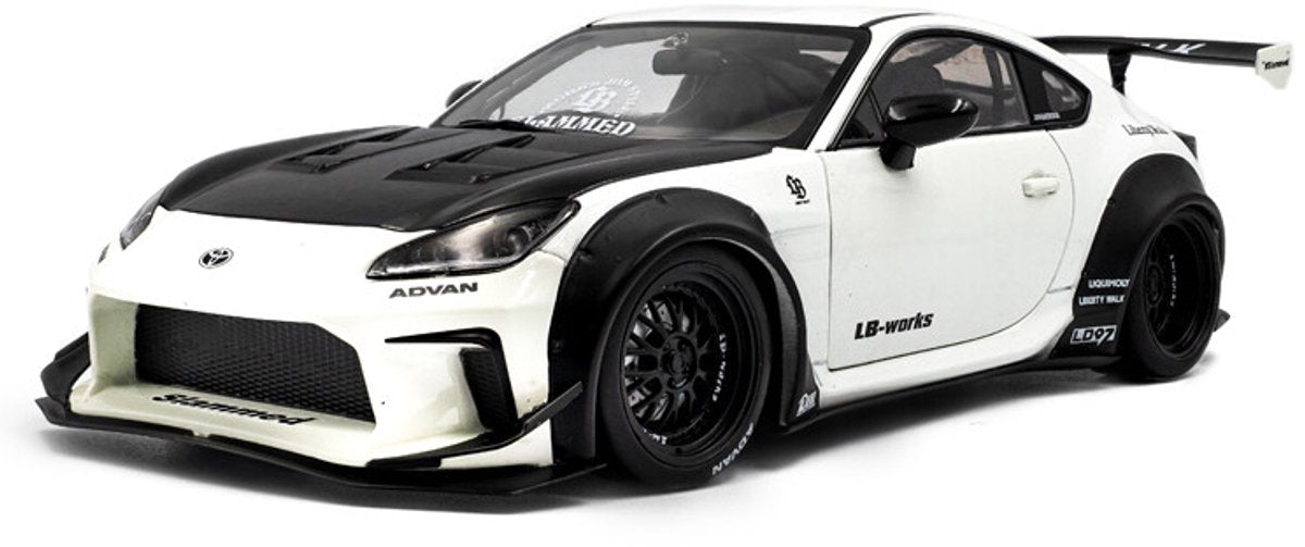 Solido toyota gr86 liberty walk kit carrosserie '24, blanc échelle 1:18