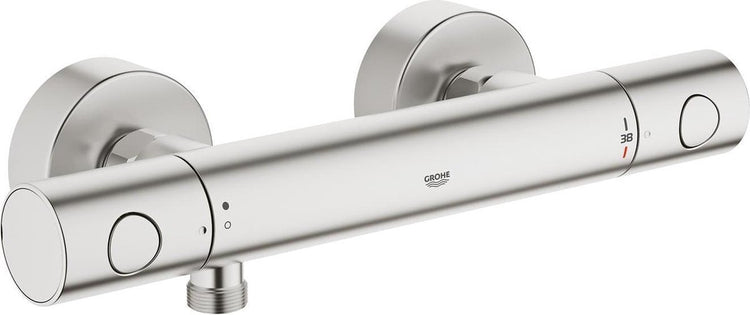 Robinet de douche thermostatique Grohe grohtherm 1000 cosmopolitan m - 15 cm - supersteel (acier inoxydable)