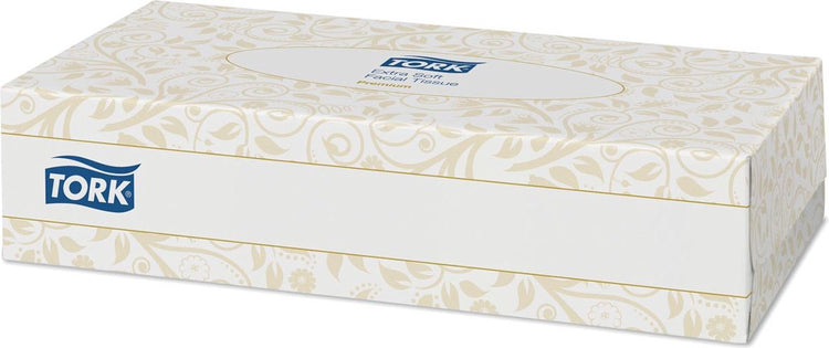 Mouchoirs Tork extra doux 2 épaisseurs blanc f1 premium 1 boîte