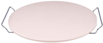 Pierre à pizza Alpina - pierre à pizza pour barbecue et four - ø33 cm - pierre de cuisson pour croûte croustillante - pierre de four résistante à la chaleur