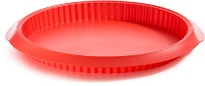 Moule à quiche Lékué ø 28 cm - silicone - rouge