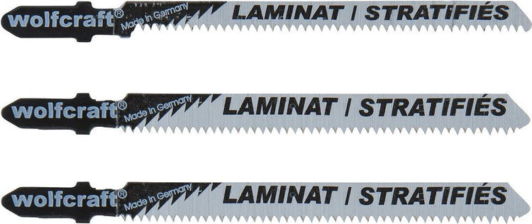 Wolfcraft - lames de scie sauteuse - 3 pièces - tige en T - scies sauteuses - 2379000