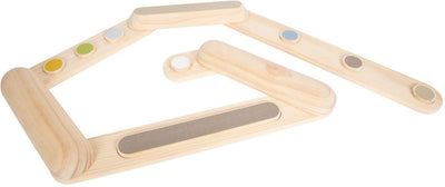 Adventure de poutre d'équilibre en bois petit pied, 7dlg.