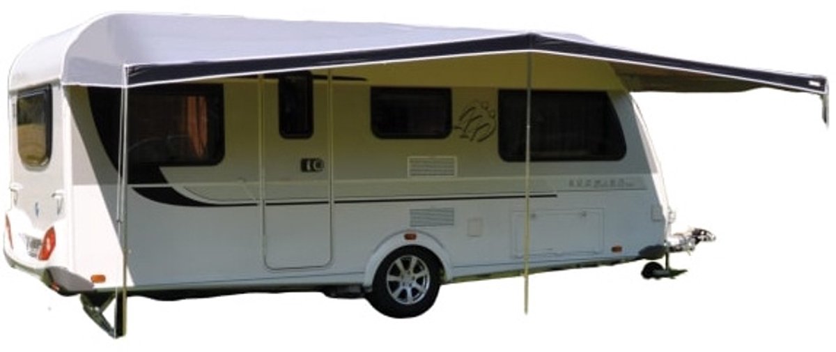 Auvent combiné Eurotrail 385 x 240 cm polyester gris