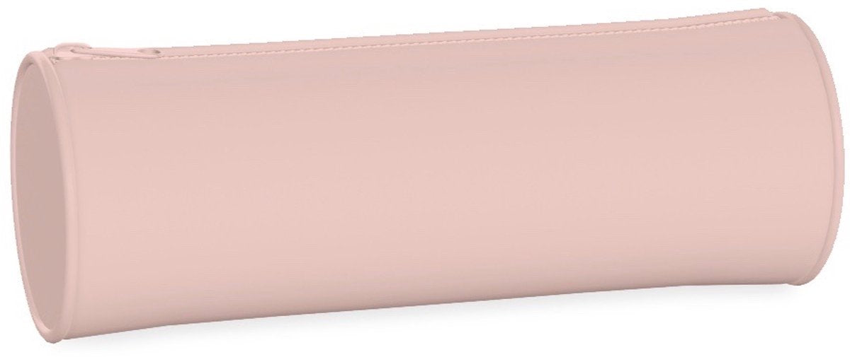 Lannoo graphiques - trousse à crayons de couleur qc ronde 21cm rose blush