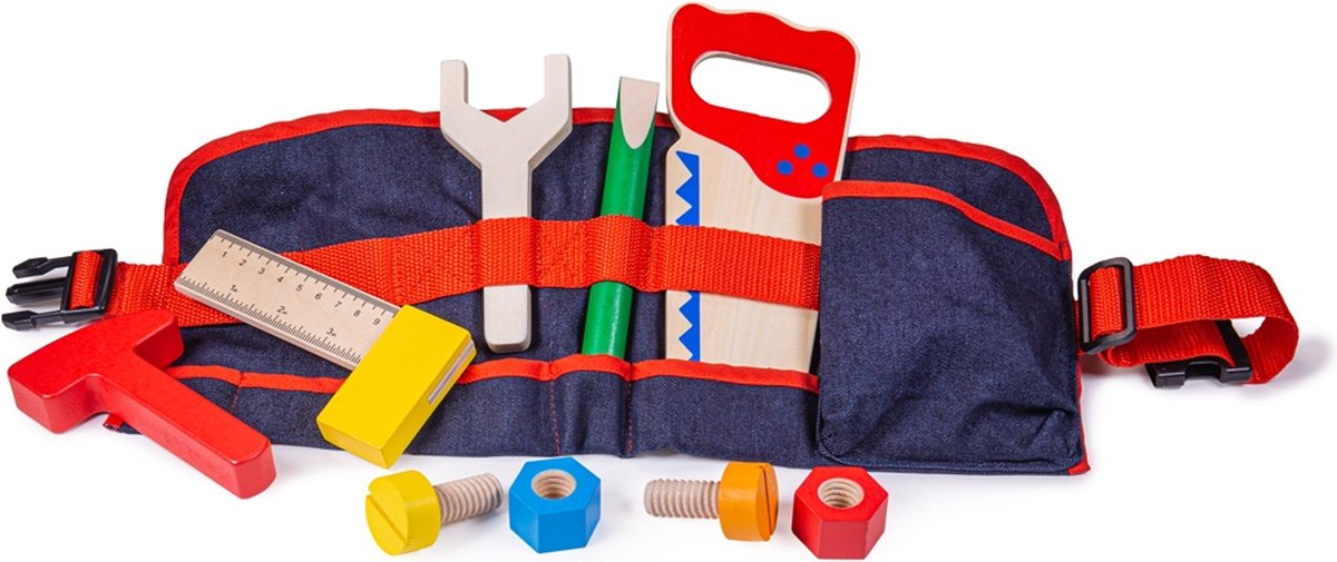 Ceinture à outils rouges Bigjigs