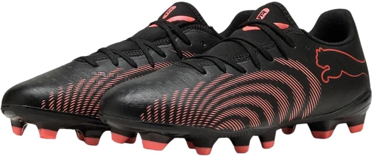 Puma future 9 play fg ag chaussures de sport unisexes - noir-rouge brillant-gris fort