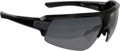 Bbb cycling impulse lunettes de cyclisme - lunettes de cyclisme incassables - lunettes de soleil de sport avec 3 verres - noir brillant - bsg-62