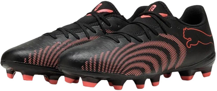 Puma future 9 play fg ag chaussures de sport unisexes - noir-rouge brillant-gris fort