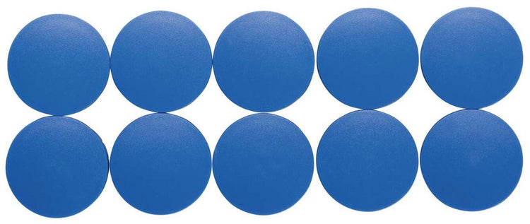 Aimant Maul rond 10 pièces 2,5 kg plastique ferrite bruchsicher erodiert lackiert ø 3,8 x 1,55 cm bleu