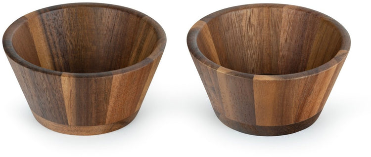 Léopold Vienne - plats à boissons oviedo acacia - lot de 2 pièces