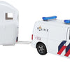 Kids globe vw transporter police avec remorque à cheval cheval liberté