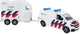 Kids globe vw transporter police avec remorque à cheval cheval liberté