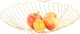 Temps présent - feuille de corbeille de fruits - fer - or