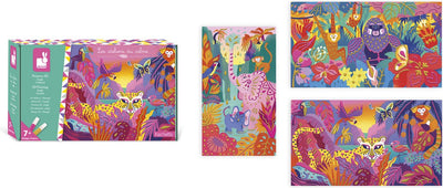 Janod - les ateliers du calme - set de peinture 3D jungle