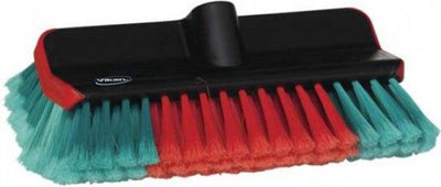 Vikan 524752 Brosse d'angle avec alimentation en eau haute et basse poils fendus souples 280 mm