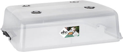 Elho green basics grow house xxl 75 - accessoires pour accessoires de culture et de récolte en extérieur - ø 74,8 x h 22,3 cm - transparent
