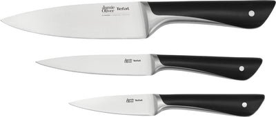 Ensemble de couteaux Jamie Oliver by Tefal - 3 pièces - acier inoxydable - ergonomique - pour usage professionnel