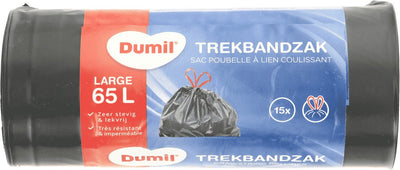 Sacs de déchets Dumil Dumil avec bande de trek 65L 15 pièces