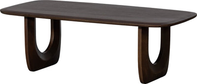 Table basse fréquente Woood - manguier - noyer - 40x120x60