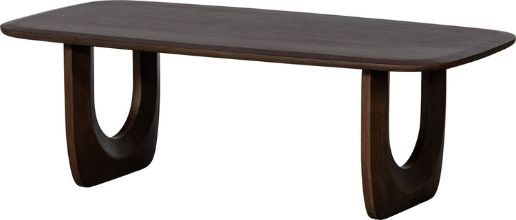 Table basse fréquente Woood - manguier - noyer - 40x120x60