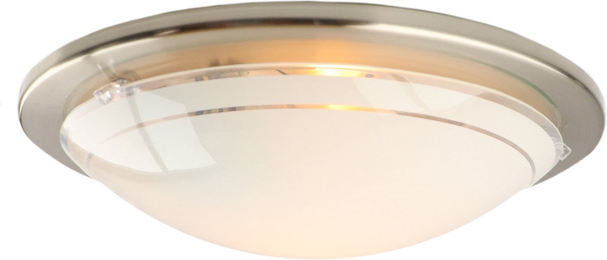 Plafonnier et applique Eglo Planet 1 - E27 - ø 29 cm - blanc argenté