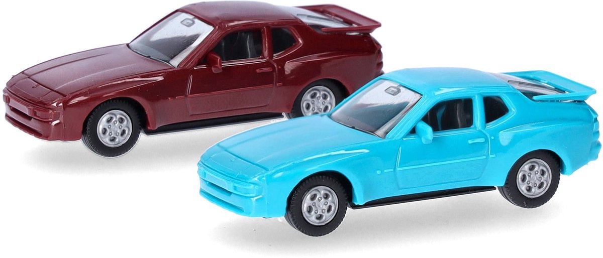 Herpa porsche 944, rouge bleu (mini kit 2 pcs.)