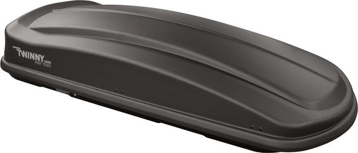 Coffre de toit Twinny Load RST+ 530 - capacité 530 litres - capacité de charge maximale 75kg - serrure centrale verrouillable à 3 points - fixation rapide - dimensions 201x90x40cm