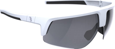 Bbb cycling comet lunettes de cyclisme pour hommes et femmes - lunettes de sport durables - lunettes de cyclisme adaptées à la course, VTT gravier - fumée blanche mate - bsg-75