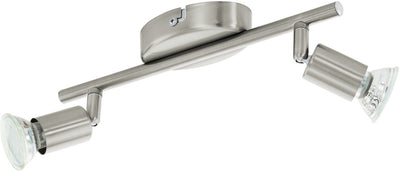 Eglo buzz - spots de plafond - 2 lumières - LED - nickel mat