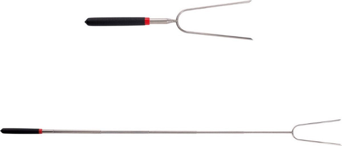 Brochettes de barbecue Master Part Grill - brochette de grill - guimauve - brochette de saucisses - bâtonnets de barbecue - longueur réglable 29,5-91 cm - conception télescopique extensible - acier inoxydable