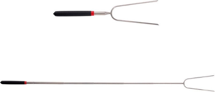 Brochettes de barbecue Master Part Grill - brochette de grill - guimauve - brochette de saucisses - bâtonnets de barbecue - longueur réglable 29,5-91 cm - conception télescopique extensible - acier inoxydable