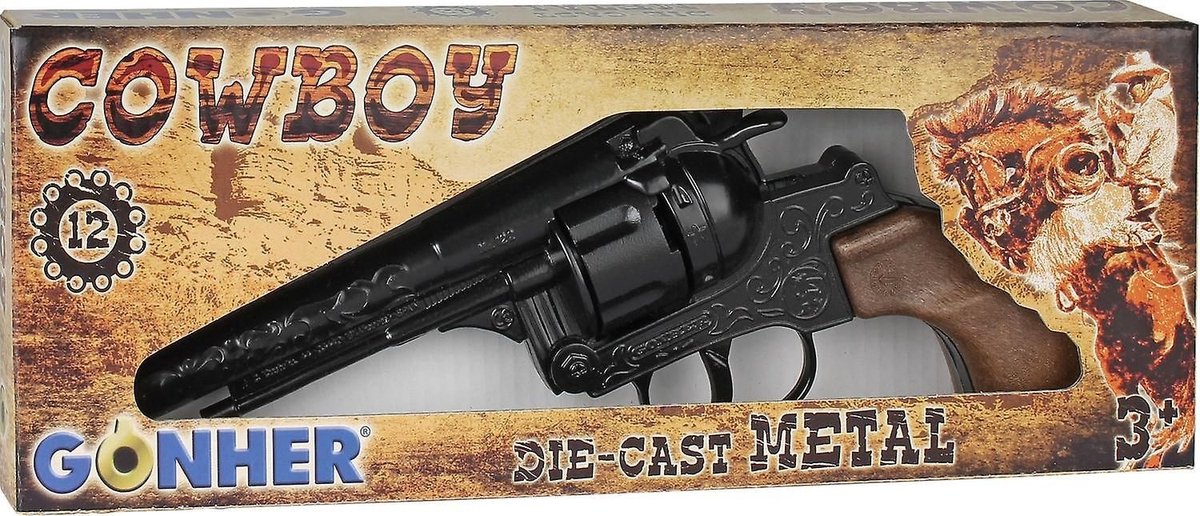 Revolver Gonher cowboy 25 cm 12 coups