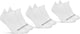 Gripgrab - chaussettes de cyclisme d'été classiques no show 3pack socquettes chaussettes de sport coolmax - blanc - unisexe - taille xs (35-38)