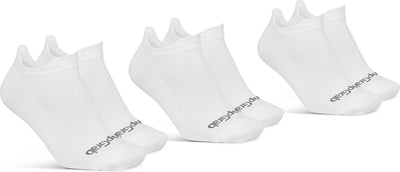 Gripgrab - chaussettes de cyclisme d'été classiques no show 3pack socquettes chaussettes de sport coolmax - blanc - unisexe - taille l (44-47)