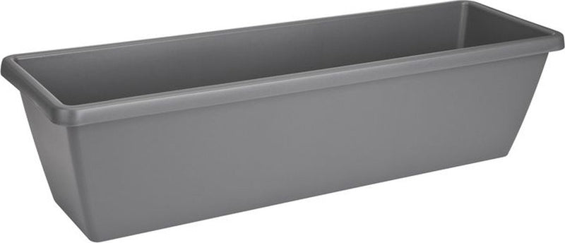 Elho barcelona xl 80 - jardinière pour balcon extérieur - ø 77,8 x h 20,3 cm - anthracite