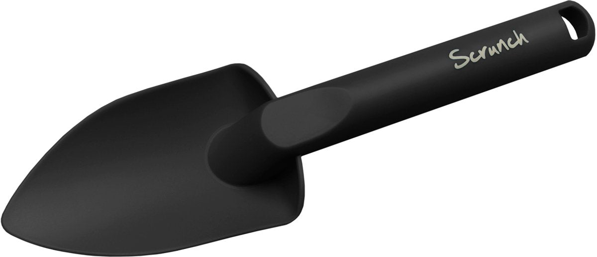 Scrunch spade - zwart - opvouwbaar - recycleerbaar