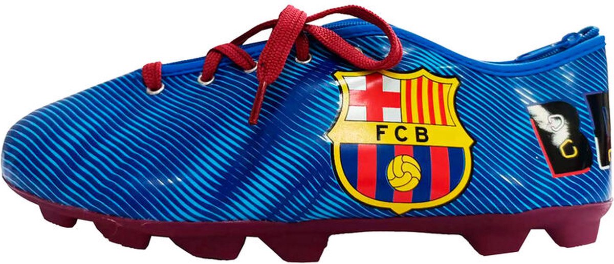 Trousse à crayons FC Barcelone – Trousse chaussure de football 3D – Trousse scolaire – 23 cm