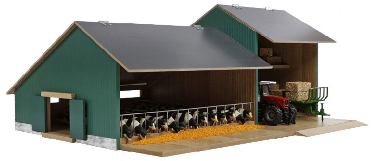 Kids Globe Globe Stable avec serrure agricole 1:32