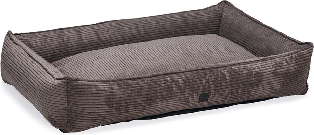 Designed by lotte ribbed - lit pour chien - marron - 120x80x23 cm