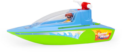 Bateau jouet Lena Bateau de sport Boazz avec pompe et plaisir aquatique.
