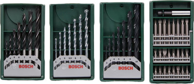 Jeu de forets Bosch x-line - 46 pièces - pour bois, métal et pierre