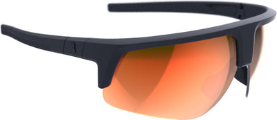 Bbb cycling comet lunettes de cyclisme pour hommes et femmes - lunettes de sport durables - lunettes de cyclisme adaptées à la course, VTT gravier - noir mat mlc orange rouge - bsg-75