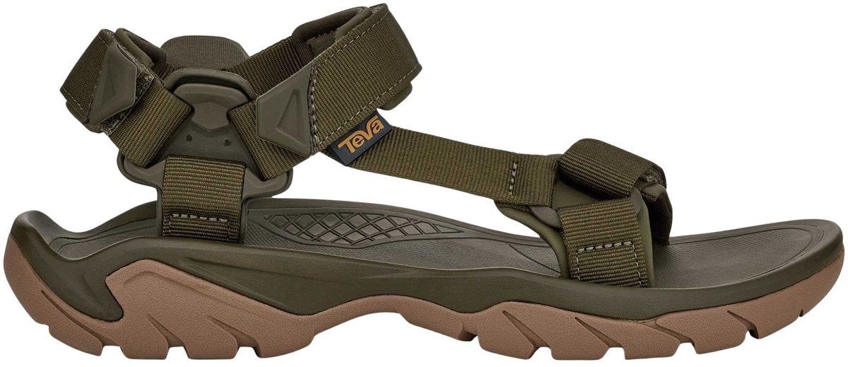 Sandales homme universelles Teva m terra fi 5 - vert foncé - marron miel