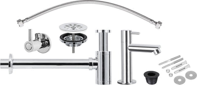 Ensemble de robinetterie pour fontaine Differnz chromé
