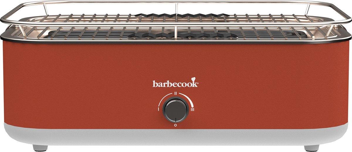 Barbecook e-carlo table électrique barbecue rouge 42,5x33x16,5cm